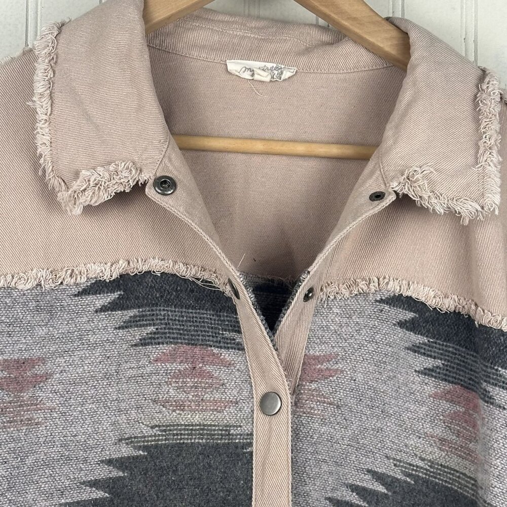 Mystree Aztec Print Jacket In Size Large Slight O… - image 4